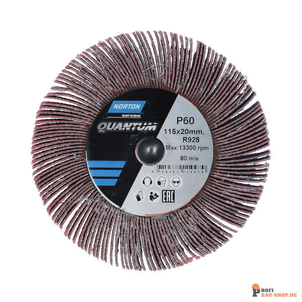 nortonschleifmittel/NORTON_schleifmittel_69957307350 Flange Flap Wheels Norton-QUANTUM-115x20_60_176785